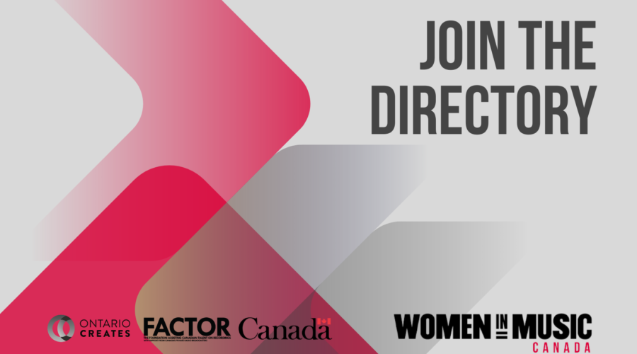 Women In Music Canada Directory notice